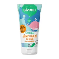Siveno yüzde 100 doğal mineral filtreli bebek güneş kremi SPF 50+ 50 ml