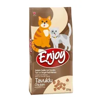 Enjoy tavuklu yetişkin kedi maması 15 kg paket, ürün fotoğrafı