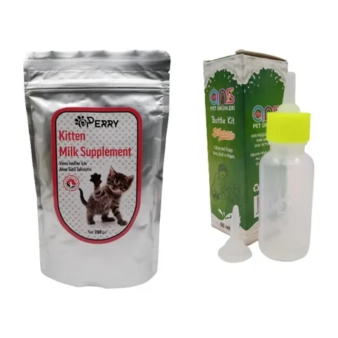 Perry Yavru Kedi Süt Tozu 200 g + 60 ml Biberon — resmi ürün fotoğrafı