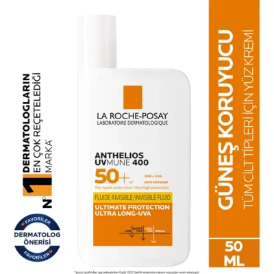 La Roche-Posay Anthelios invisible Fluid Yüz Güneş Kremi-En iyi güneş kremi tavsiyesi