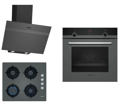 SIEMENS Gri Ankastre Set