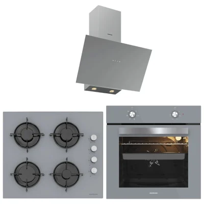 SILVERLINE Gri Ankastre Set